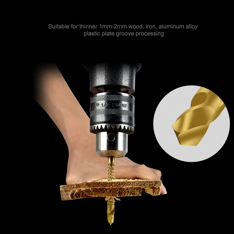 Сверла из быстрорежущей стали с титановым покрытием 6 шт./10 шт.|Сверла| |