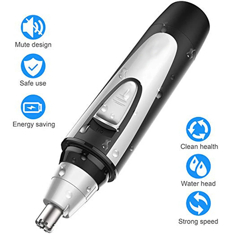 Мужской Электрический триммер для волос в носу ушей удаление бритва бритья