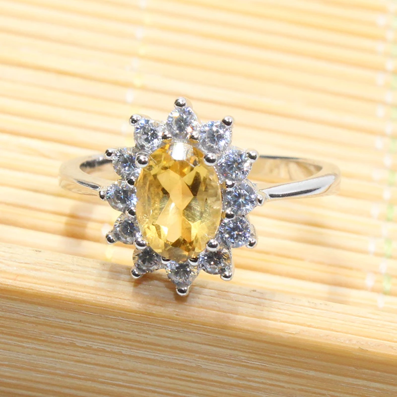 Классическое благородное украшение кольцо принцессы Дианы серебряное из