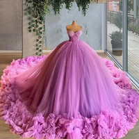 robes dubai beaded ball gowns 2021 tiered tulle formal sweetheart a line arabic dubai prom party dresses kaftand robes de soir%c3%a9e