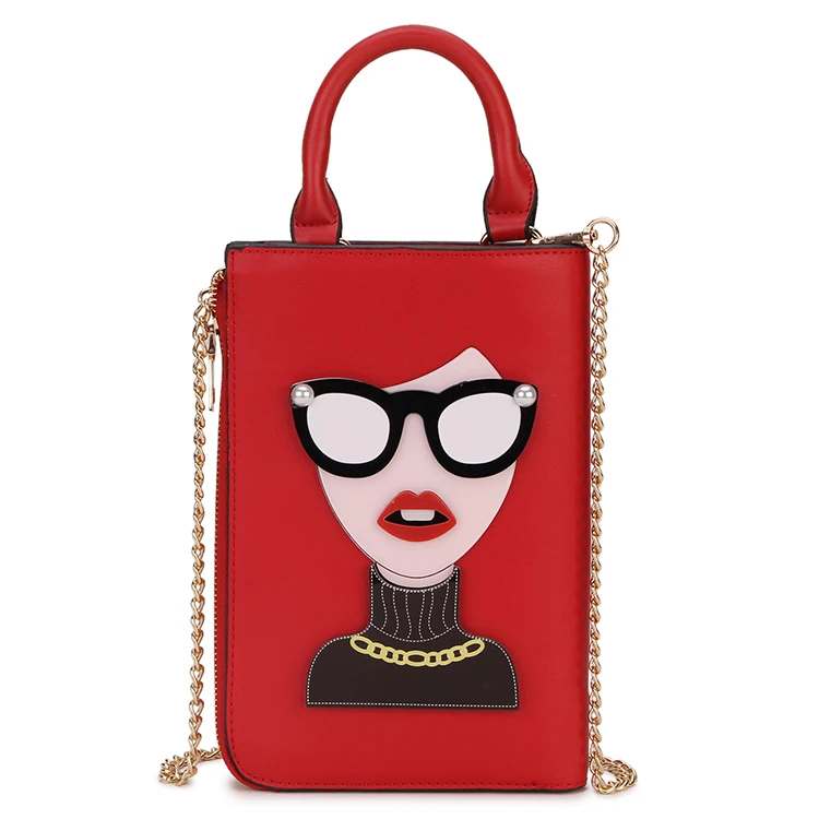 women red Стиль, сексуальная женская мода, узор, серьги, украшенные, женские сумки, женская сумка через плечо, сумка-мессенджер, повседневная сумка - Цвет: women red