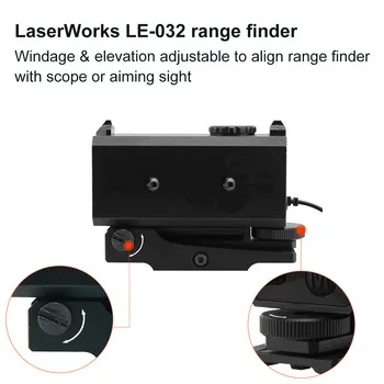 

Full metal housing laser works rangefinder 700m rifle scope alignment rangefinder