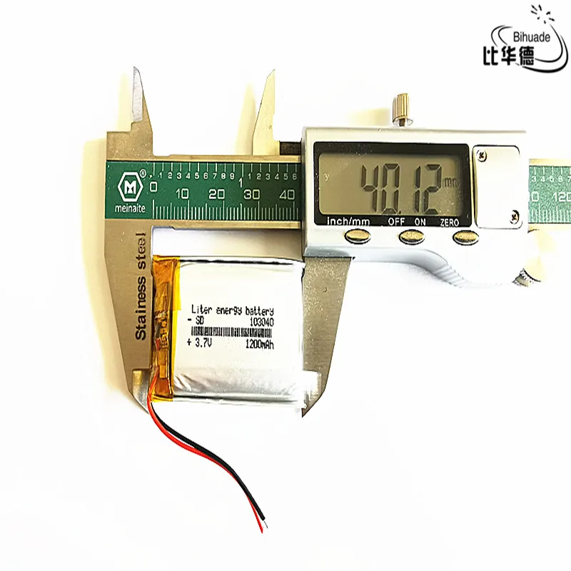 Хорошего качества литиевая батарея 3 7 V 1200mAH 103040 полимерный