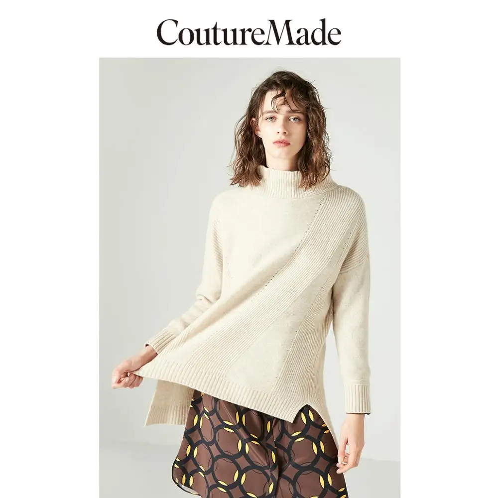 Vero Moda CoutureMade 92% овечьей шерсти с круглым вырезом и открытыми плечами | 318413608 - Цвет: Pale mauve mel.