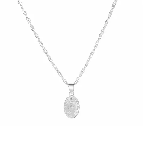 Золотой кулон Дева Мария HI MAN