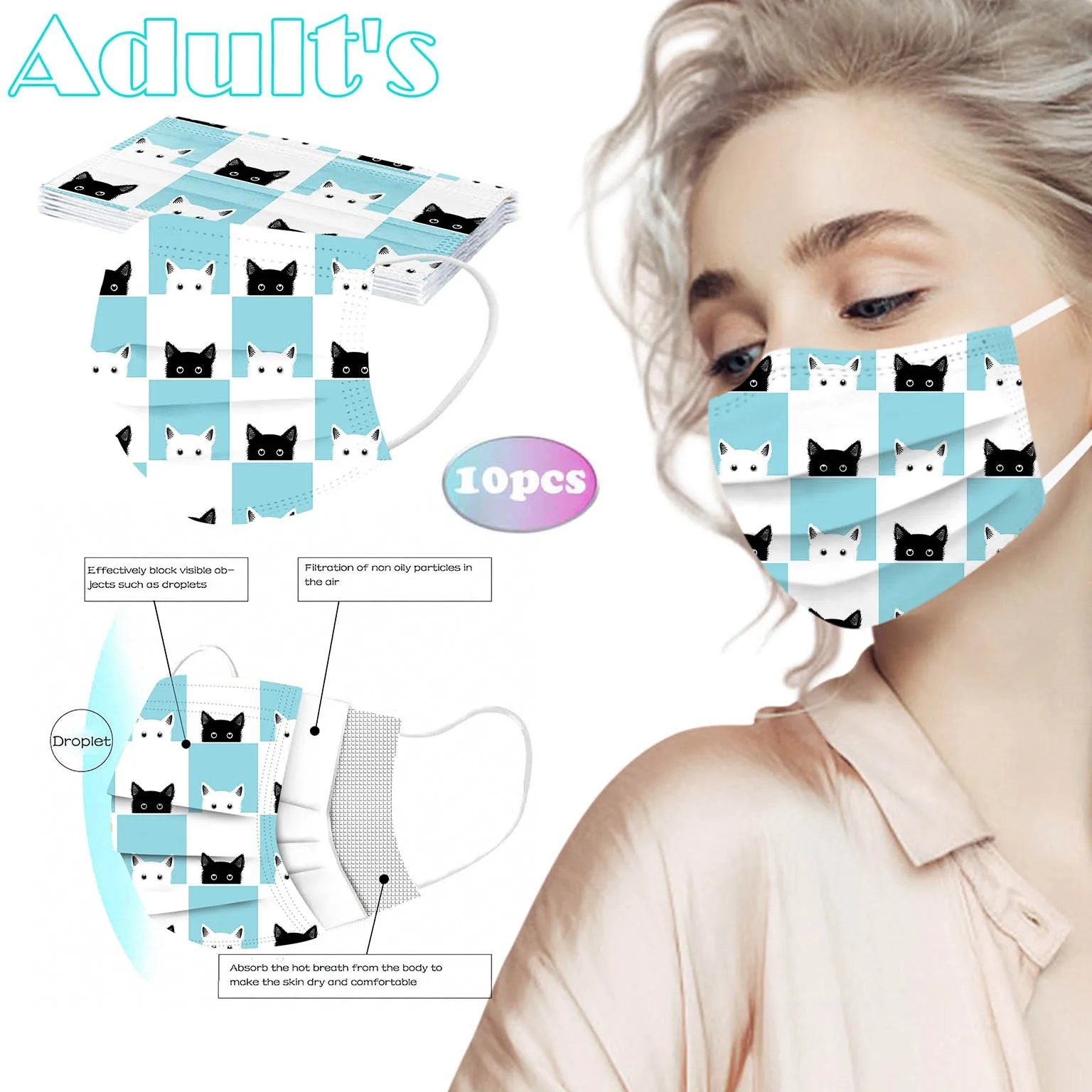 10-100 шт. Принт с животными и героями из мультфильмов Для костюмированной