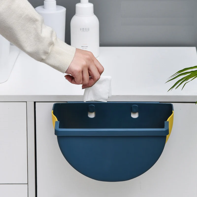 Настенное складное ведро для мусора дверь шкафа подвесная корзина кухни ванной