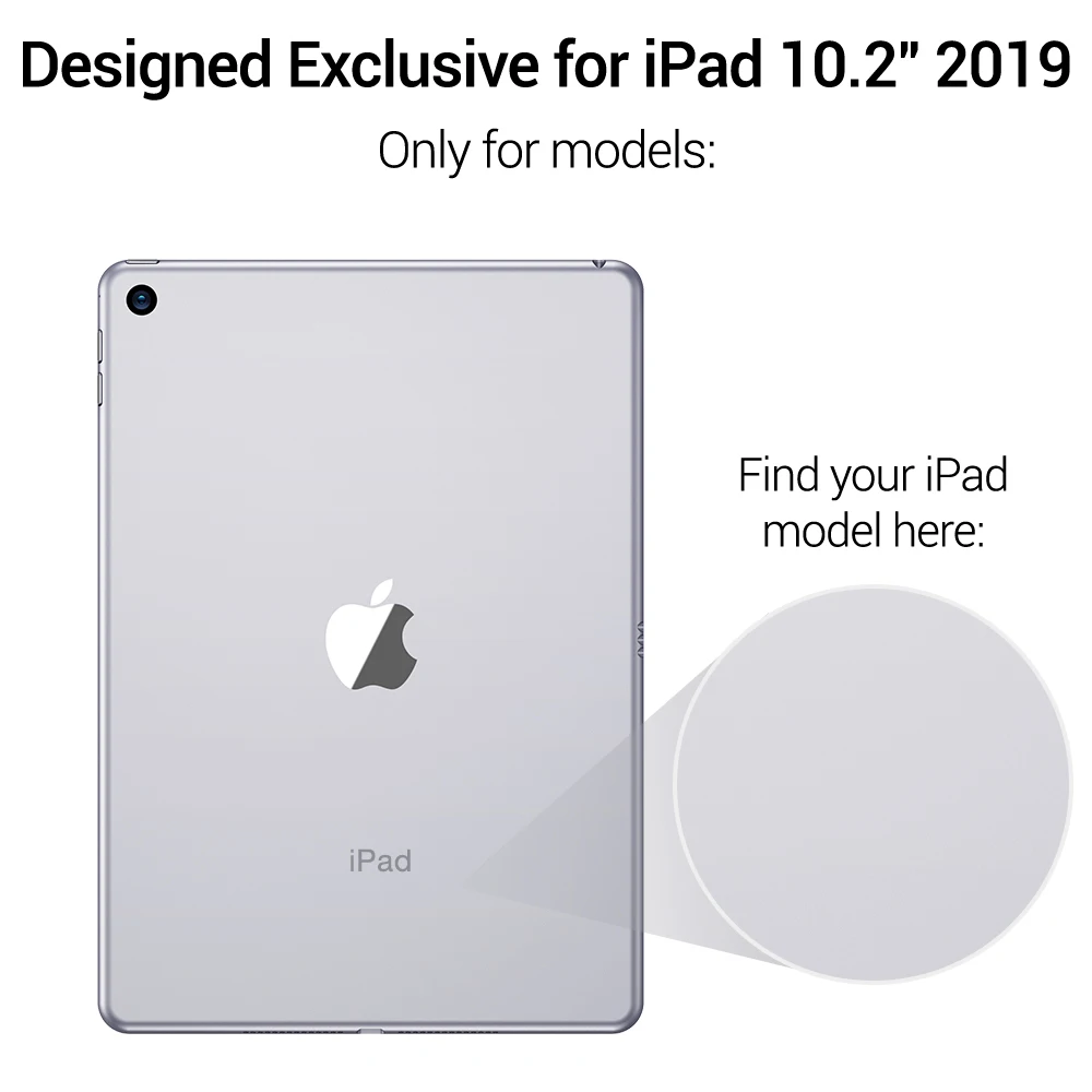 ESR чехол для iPad 7 10,2 прозрачный ТПУ задняя крышка тонкий отскок мягкий чехол для iPad 7th чехол подходит с Умной клавиатурой