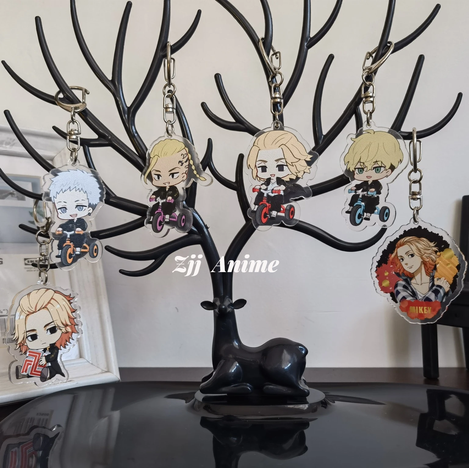 

Tokyo Revengers Anime Cosplay Keychain Manjiro Ken Takemichi Hinata Atsushi Chibi Kawaii Bag Pendant Fans Collection Gift