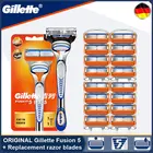 Бритвенный станок Gillette Fusion 5, безопасный держатель бритвы для лица, бритва, чехол для бритья, бороды со сменными лезвиями для мужчин, Лидер продаж