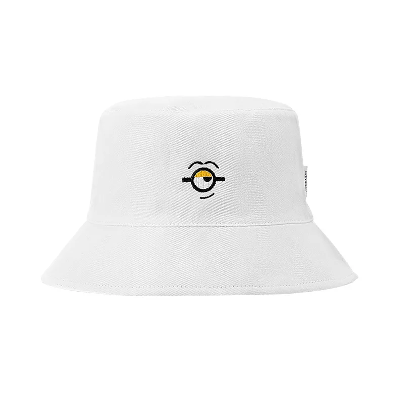 Миньоны детские шапки милые рыбацкие двухсторонние рыбака универсальные для