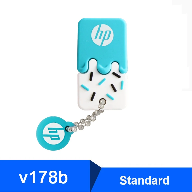 hp USB флеш-накопитель 64 ГБ силиконовая Флешка с DJ OTG type C Cle USB диск на ключ мини USB Флешка 32 Гб 16 Гб - Цвет: V178B-Standard