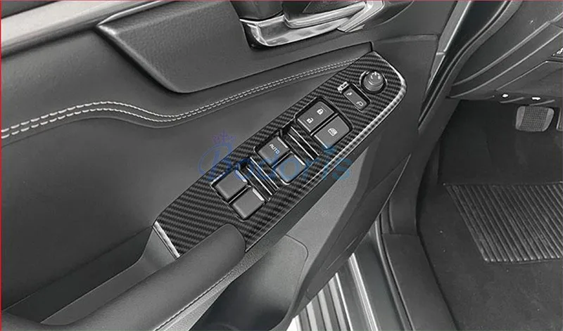 Внутренняя цветная крышка подлокотника из углеродного волокна для двери окон