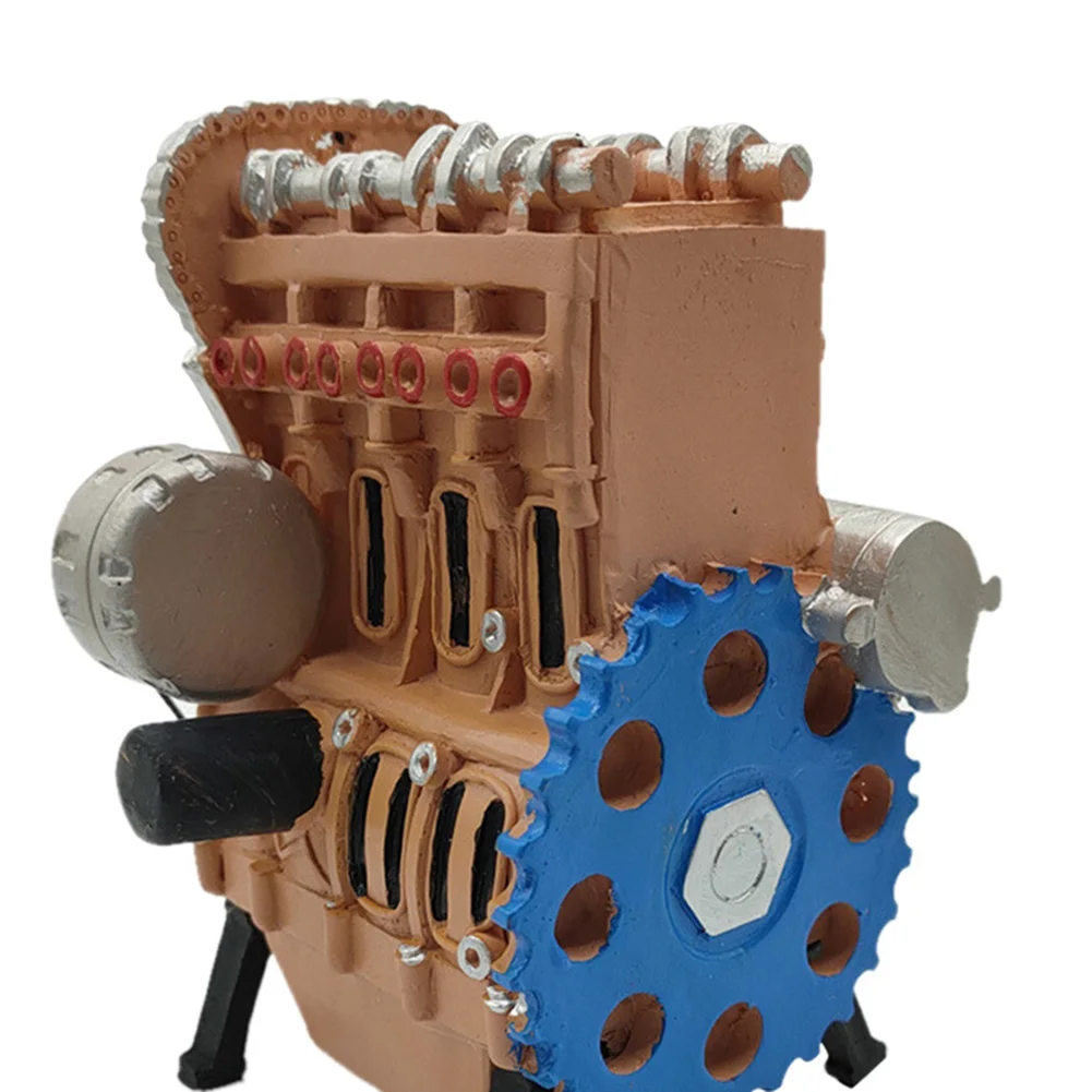 Engine Car Four-Cylinder Statue Model Kit Ornaments Assembly All-Metal Mini Inline | Игрушки и хобби