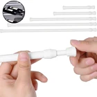 В наличии 6 размеров, многоцелевой телескопический шест пружинная Выдвижная сетка с телескопическим креплением из тонкой прозрачной ткани напряжения Шторы рельс полюс чистая стержни инструменты