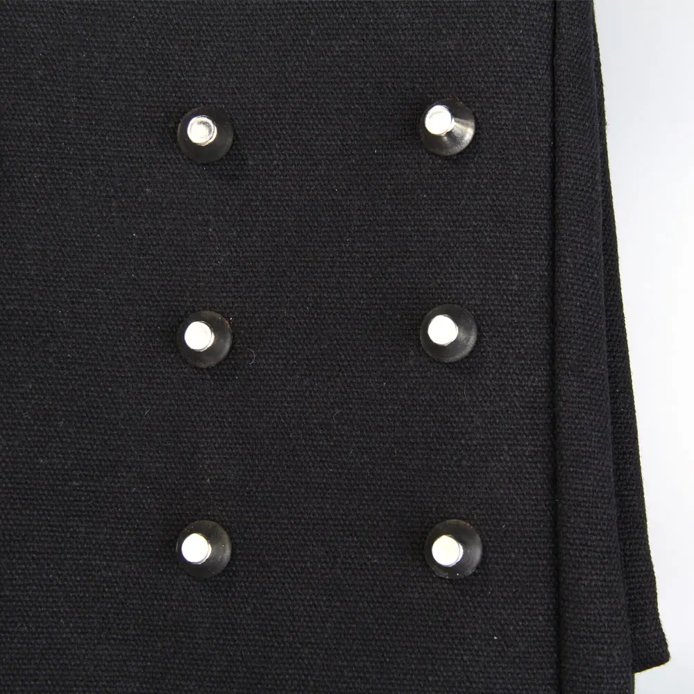 Распродажа дизайнерская женская Холщовая Сумка тоут с заклепками в стиле панк