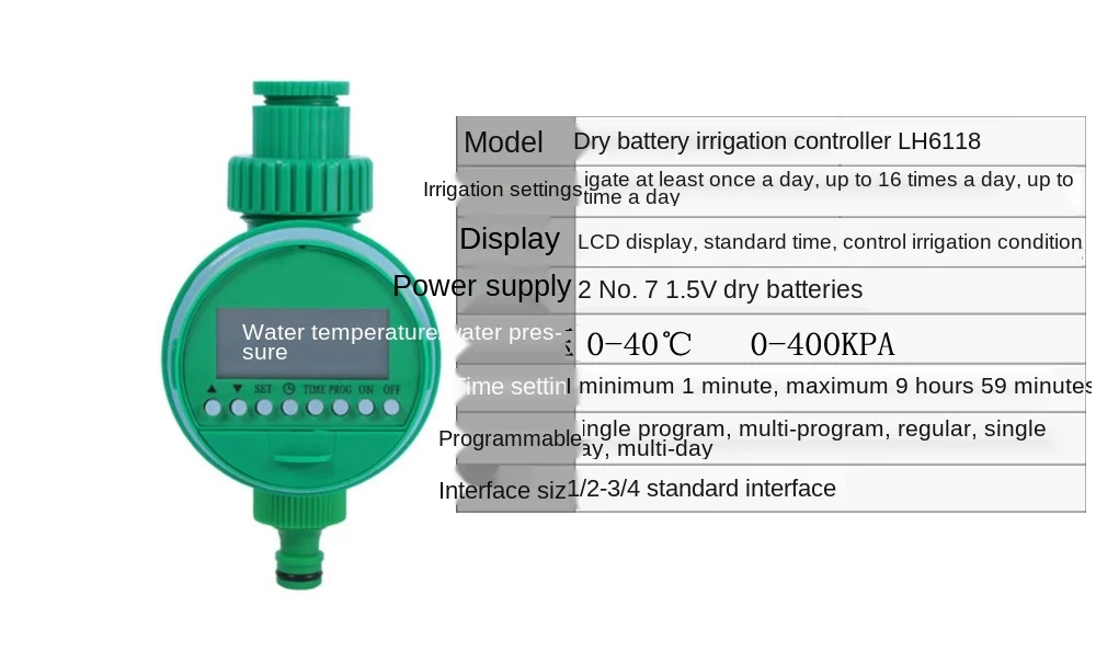 

Intelligent Irrigation Controller Automatic Watering Timer English Version Gardening Controller