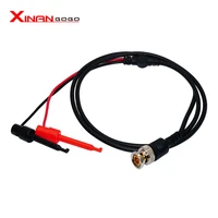 q9 bnc male plug to dual test hook clip probe cable 1m line 10pcs