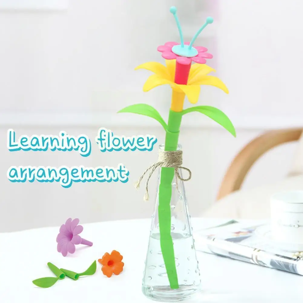 

DIY Beads Flowers Toys For Girls Children Flower Arrangement Garden Assembling For Kids Educational Toy Garden Toys Dream M5V2