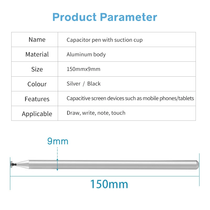 

Universal Smartphone Pen For Stylus Tablet laptop Pen Touch Screen Pen For ipad pro 11 9.7 10.5 12.9 2020 Drawing Capacitive Pen