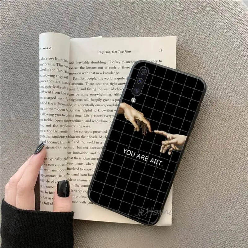 

Funny Hand The Creation of Adam Phone Case For Samsung galaxy S 7 8 9 10 20 edge A 6 10 20 30 50 51 70 note 10 plus