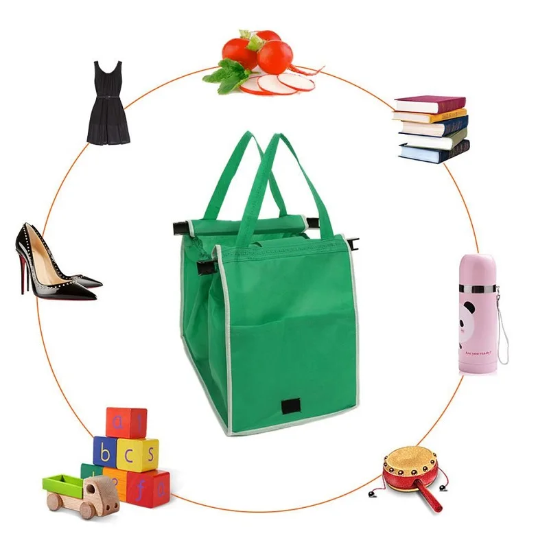 Экологичная сумка для супермаркета многоразовая кухонная складная хранения