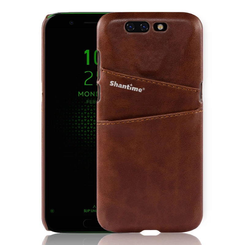 Brown Винтажная Обложка на заднюю панель из искусственной кожи для Xiaomi черная сумка в форме акулы чехол для Xiaomi Черная Акула бизнес кошелек отделения для карт чехол для телефона - Цвет: Brown