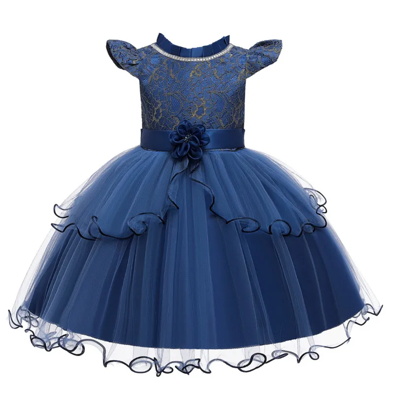 2019 Winter Flower Girls Dress Wedding Party Gown Kids Elegant Dresses For Princess Children Clothing 2 3 8 10 Years | Детская одежда и