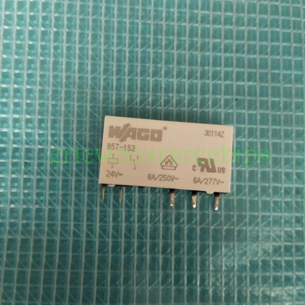 857-152 24VDC APE30024 реле мощности 6A 250VAC 5 контактов с релейным разъемом 857-304 |