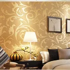 Простые 3D Дамасские рельефные обои для дома, гостиной, спальни, декоративный материал, разноцветный узор, роскошные обои