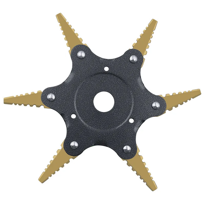 Новая Головка триммера 6 зубьев 1 шт. лезвие для кустореза садовая часть стрижки