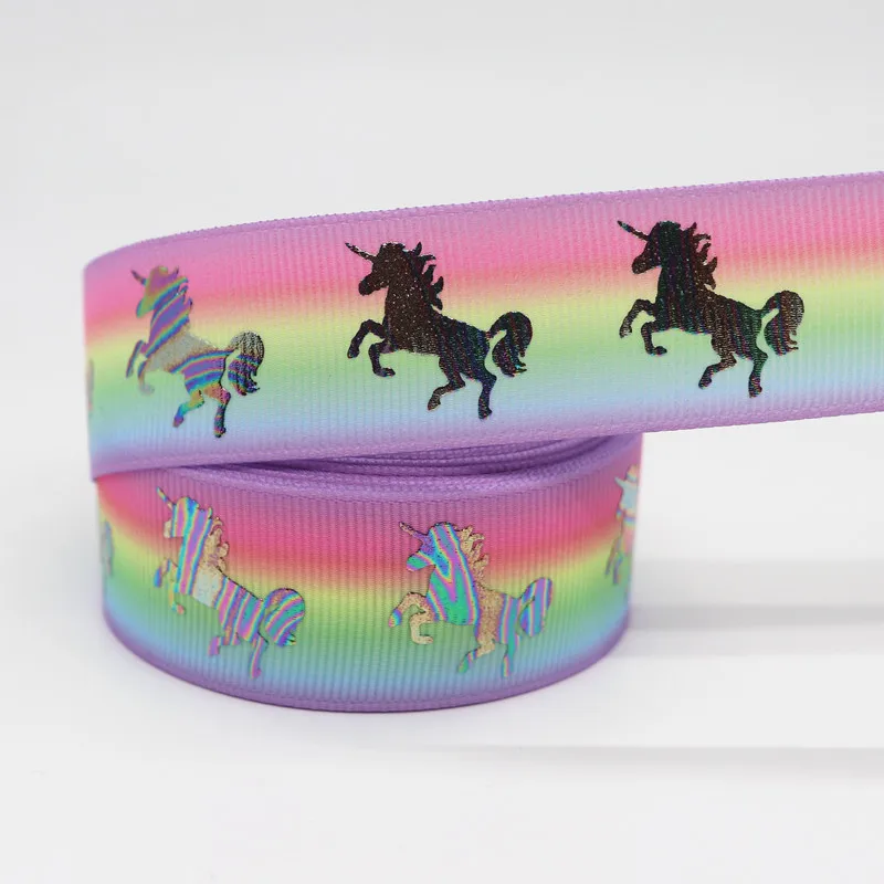 Лента для волос 10 ярдов 1 дюйм 25 мм Золотая/серебристая лента с принтом бантов