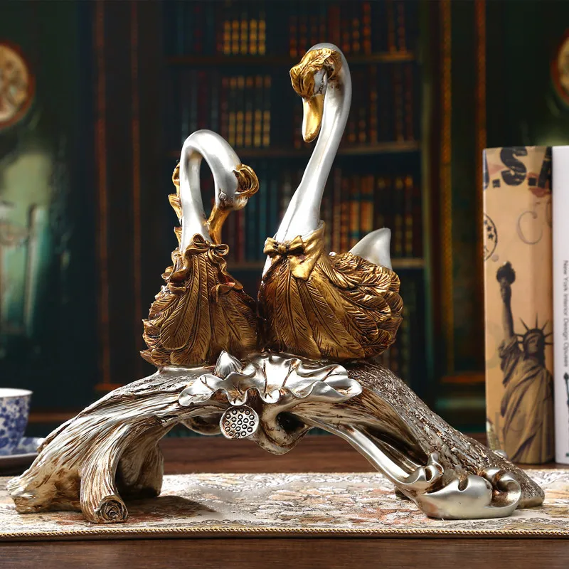 

RESIN CRAFTS EUROPEAN SWAN WINE CABINET DECORATION DECORATION LUXURY FASHION PRACTICAL HOME CREATIVE