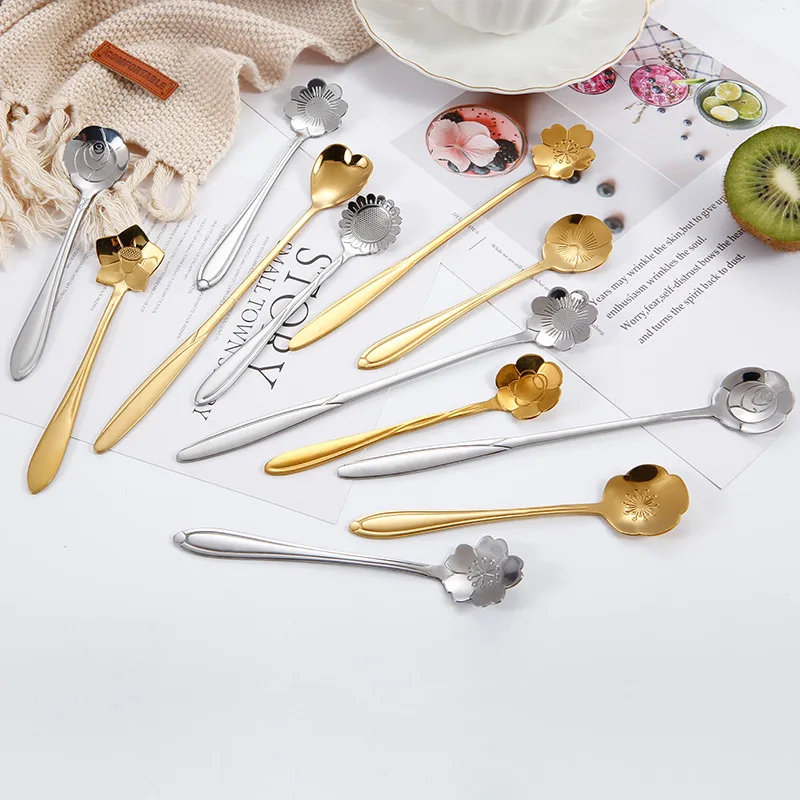 Оригинальная Фотографическая ложка для чая из нержавеющей стали|Ложки| |