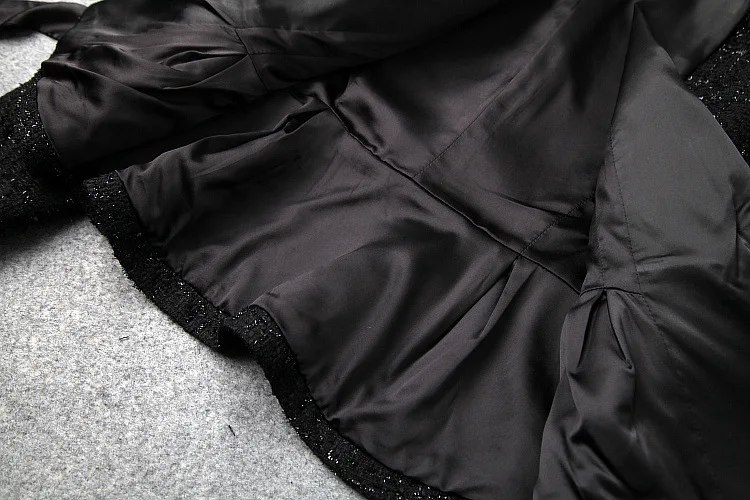 

Women Fashion Winter 2Pcs Suit Set Women Designer Long Sleeve Tweed Woolen Jackets and Shorts Suit Set Lady Office Set