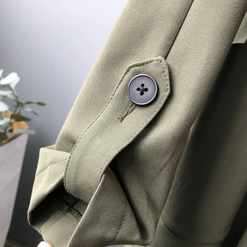 

Women's Autumn Coat Women's Windbreaker Solid Trench Women's Long Trench Coat Loose Casual Vintage Women's Coat 2021 New Korean