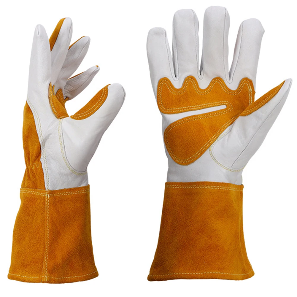 

Anti Slip Gardening Gloves Breathable Protective Gloves Sheepskin Work Gloves Durable Waterproof Welder Protective Gloves