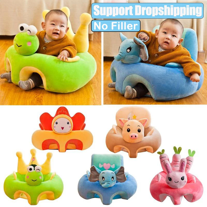 

Baby Sofa Support Seat Cover Plush Chair Learning To Sit Comfortable Toddler Nest Puff Washable Without Filler Cradle Sofa Chair