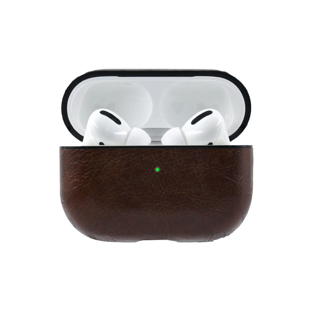 Чехол для AirPods Pro 2020 чехол из искусственной кожи с беспроводной зарядкой защитный
