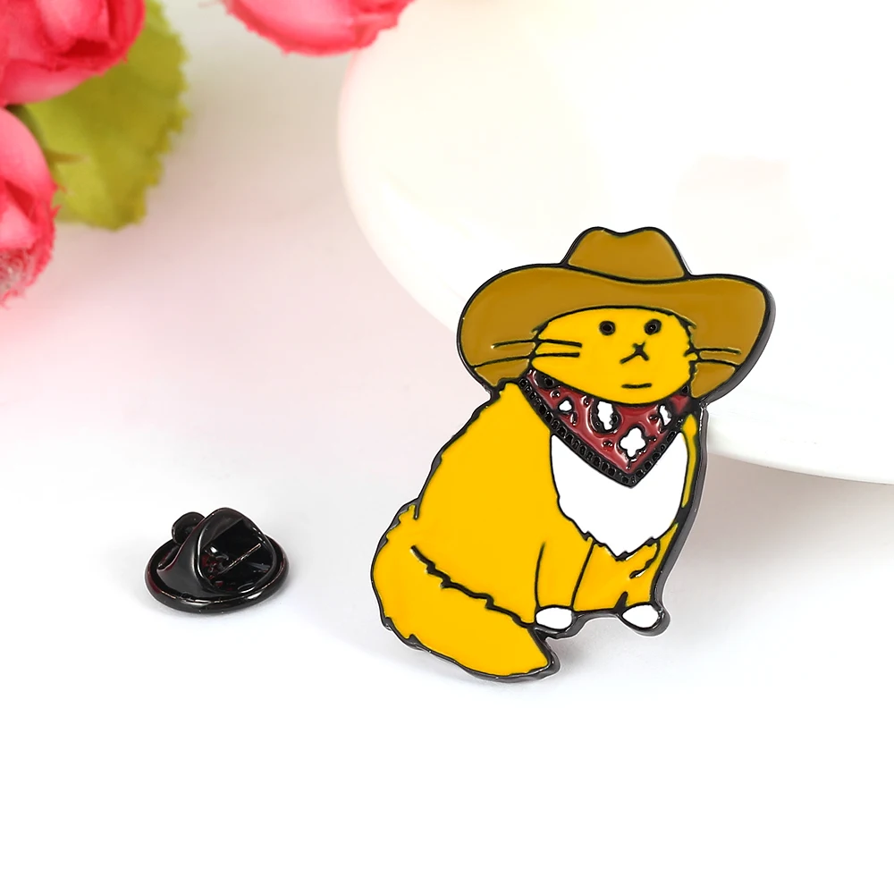 Желтая эмалированная ковбойская шляпа в западном стиле для мужчин и