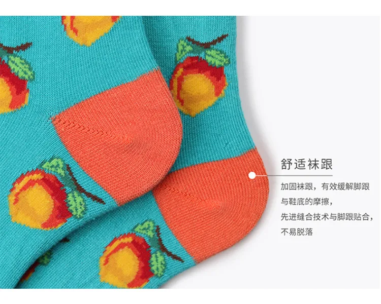 Брендовые корейские Харадзюку новые женские носки авокадо банан свежие фрукты