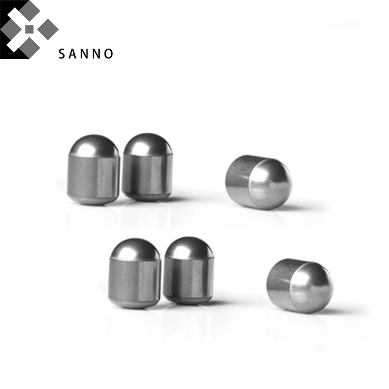 100pcs Tungsten carbide ball tooth D16x22mm cemented buttons customized DTH drill bit inserts rock bullet for mining - купить по