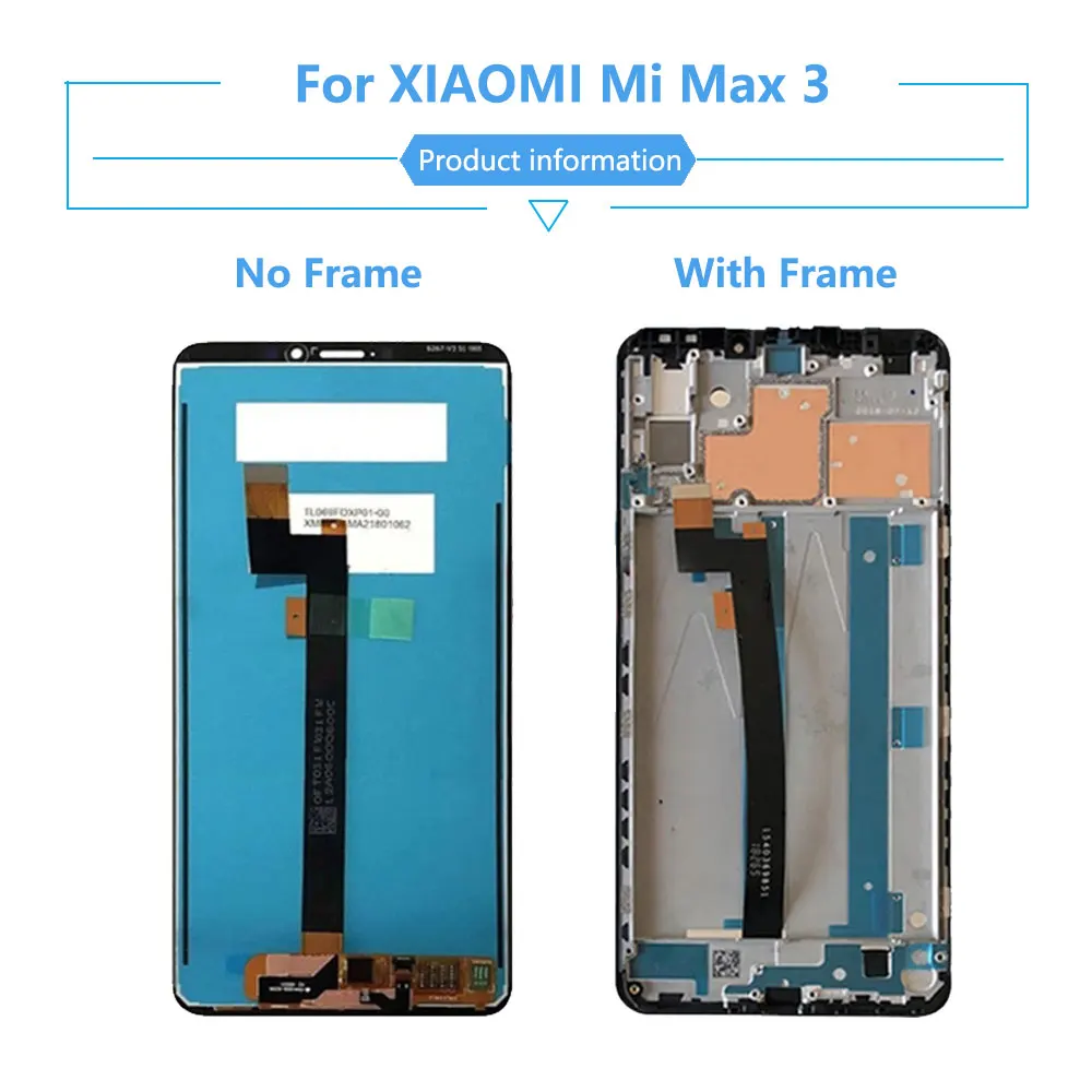 Новый ЖК-дисплей для Xiaomi Mi Max 1 2 3 сенсорный экран дигитайзер в сборе Замена MAX1 MAX2