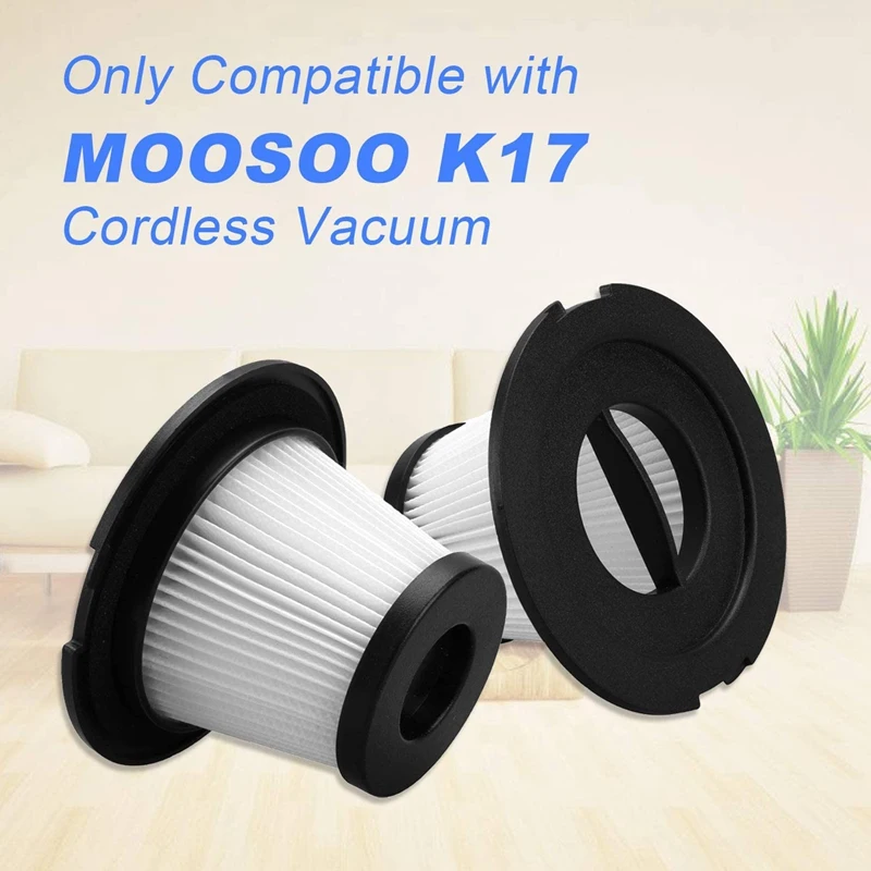 

Cordless Vacuum Cleaner Accessories,10 Pack HEPA Filter Replacement Set for MOOSOO K17 Cordless Vacuum