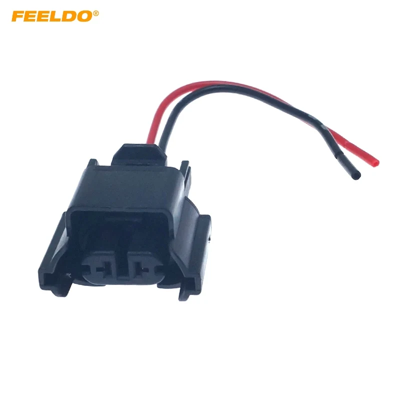 FEELDO 1Pc Car H11-21 Headlight Socket Electrical Connector Wire Adapter For volkswagen Bulb Base Holder Wiring Harness