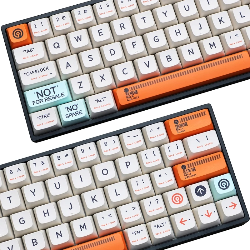

150Keys / Set XDA Profile Custom Original Plastic Keycaps PBT Dye Sublimation Keycaps for MX Cherry GK61 64 68 96 126