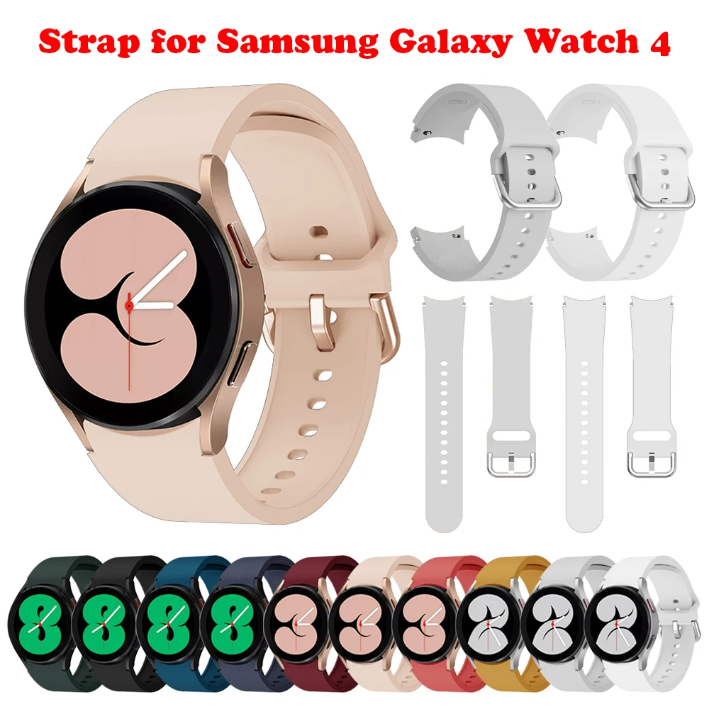 

Ремешок силиконовый для Samsung Galaxy Watch 4, 42/46/20 мм, 40/44 мм