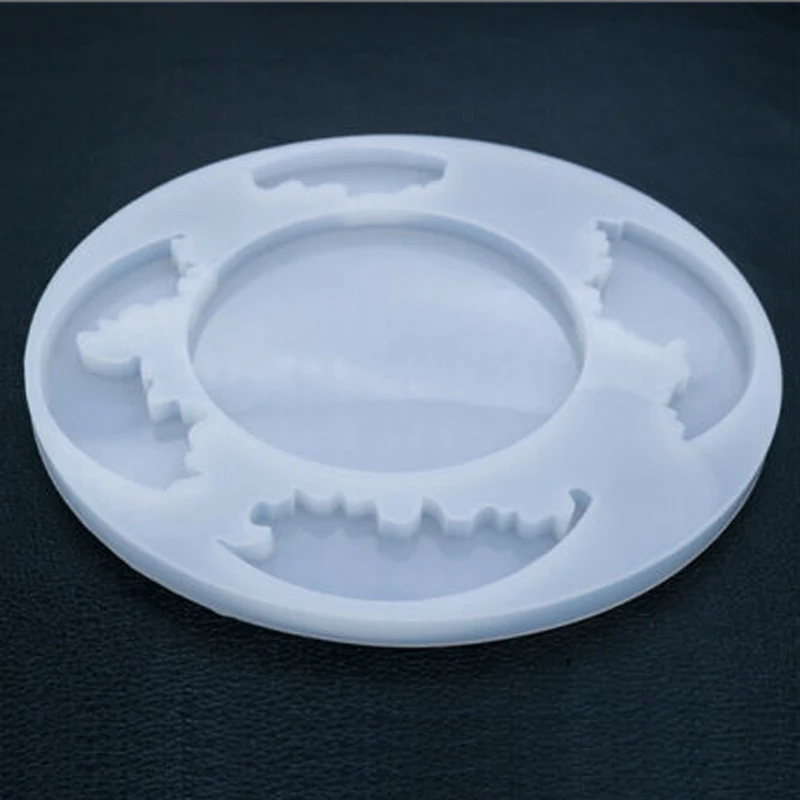 Нерегулярный край силиконовых каботажных форм в форме морской волны зеркальный