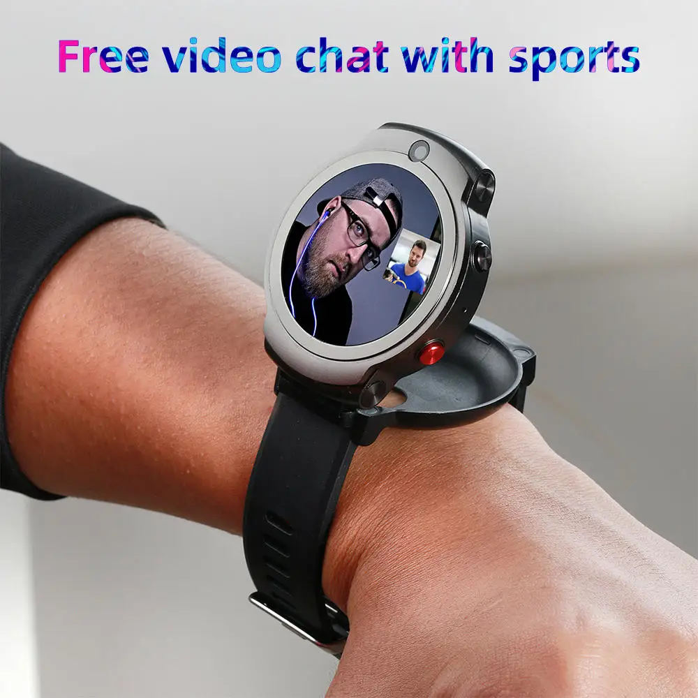 

4G LTE Smart Watch Face ID Men Women Smartphone Android 7.1 OS 3G RAM 32G ROM Smartwatch Sim Card WIFI Heart Rate 2MP Cameras