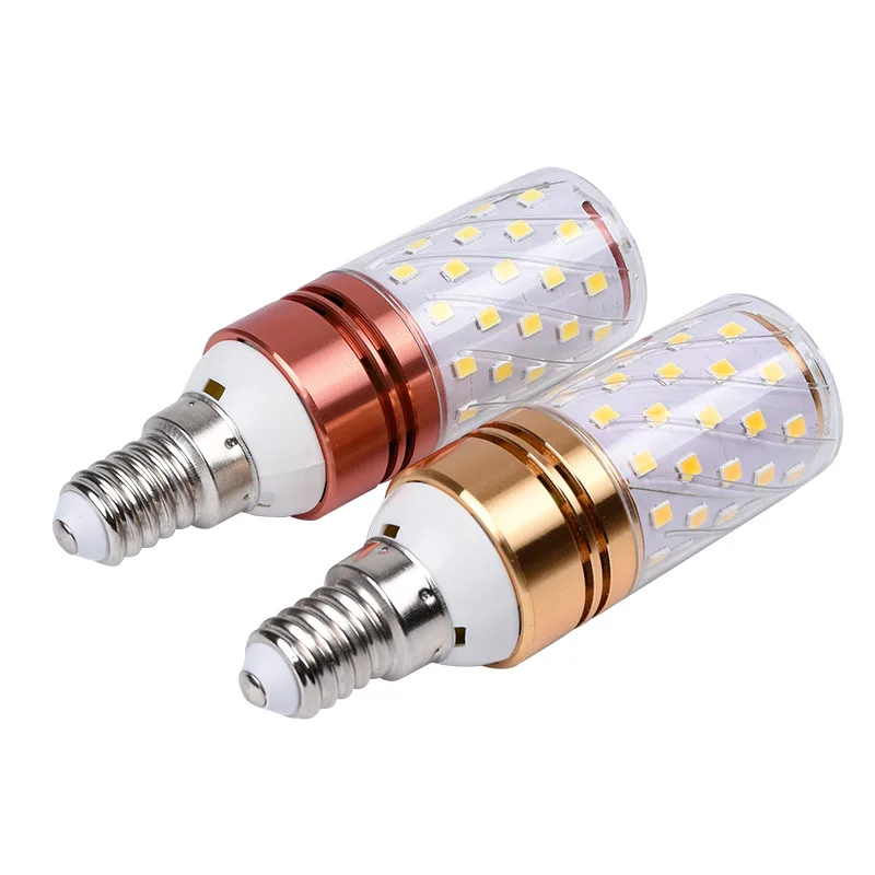 E14 светодиодный лампы 12 Вт 16 SMD2835 220V кукурузы люстры свечи светильник